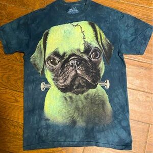 The Mountain Men's Green and Cream T-shirt